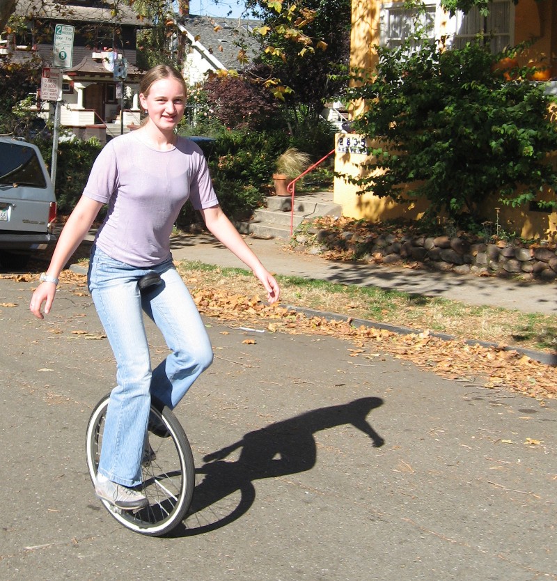 Midget on a unicycle